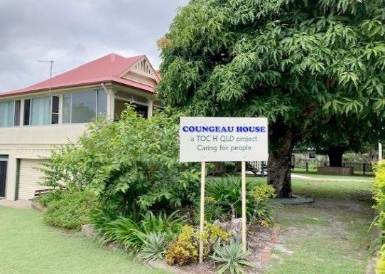 Coungeau House with its Toc H Queensland project sign