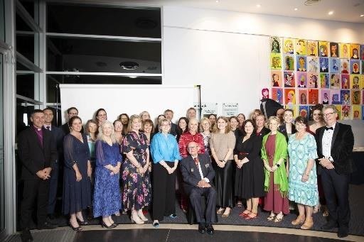 Guests gathered at the award event