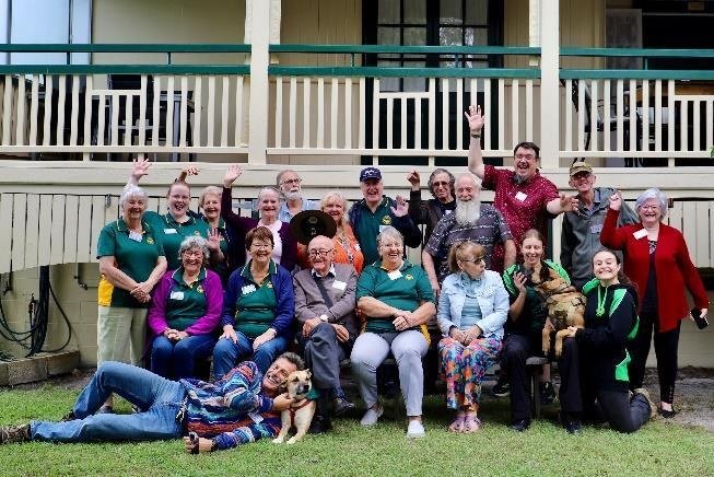 Members gathered on the steps of Coungeau House for Toc H Queensland Day